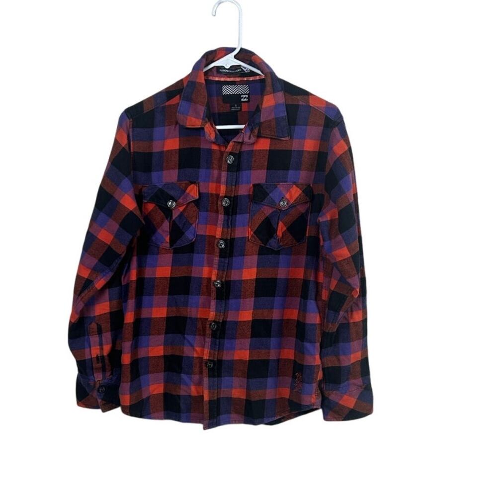 Billabong Design Works plaid flannel size S